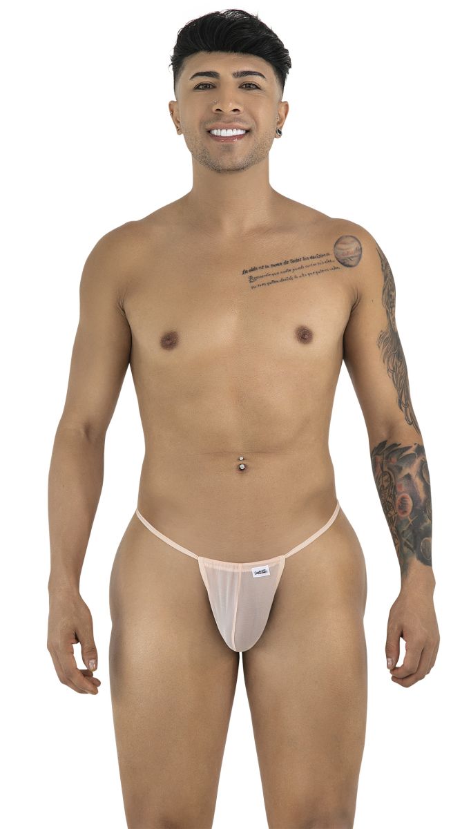 CandyMan 9586 G-String Color Tangerine Mesh - EricSaloDesign.com