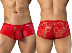 CandyMan 95008 Herrenunterwäsche verführerische Spitzen-Trunks Farbe Rot
