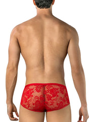 CandyMan 95008 Herrenunterwäsche verführerische Spitzen-Trunks Farbe Rot