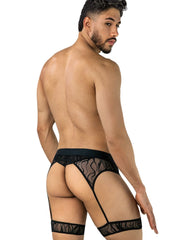 CandyMan 95014 Herrenunterwäsche verführerische Straps-Tangas Farbe Schwarz