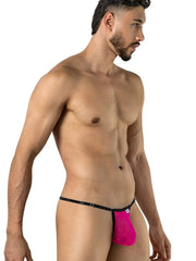 CandyMan 95016 String sexy en résille pour homme, couleur rose vif