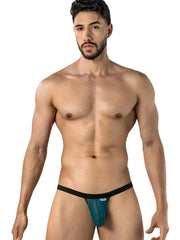 String homme en maille CandyMan 95017, couleur émeraude