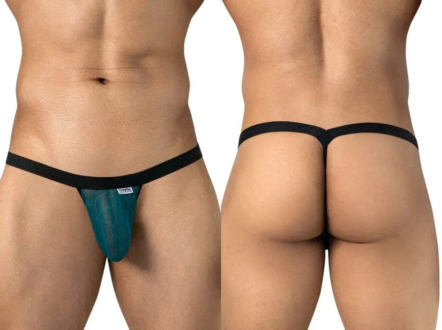 String homme en maille CandyMan 95017, couleur émeraude