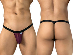 String homme en maille CandyMan 95017, couleur vin