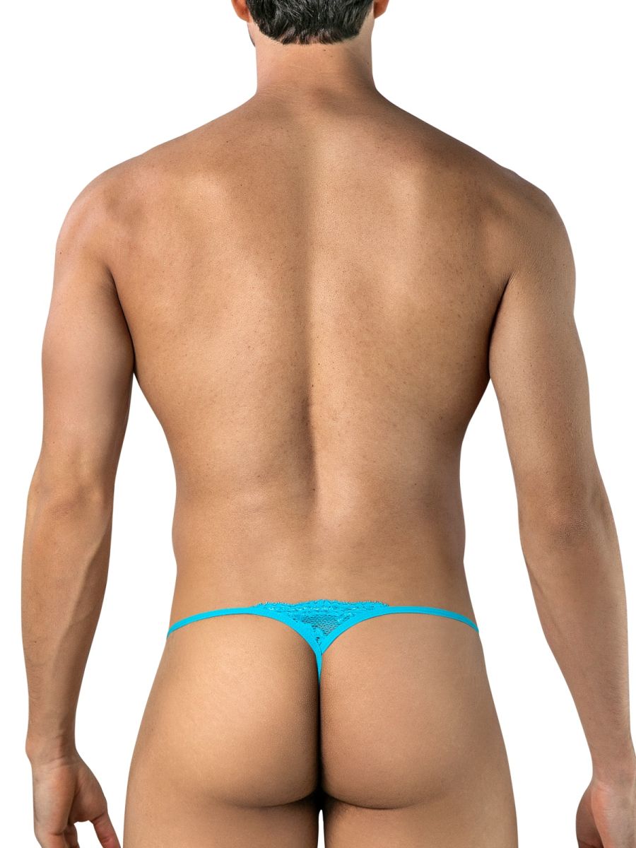 CandyMan 95020 Herrenunterwäsche Sinnliche Spitzen-Tangas Farbe Türkis