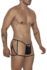 CandyMan Herrenunterwäsche 99678 Strumpfband-Tangas Farbe Schwarz