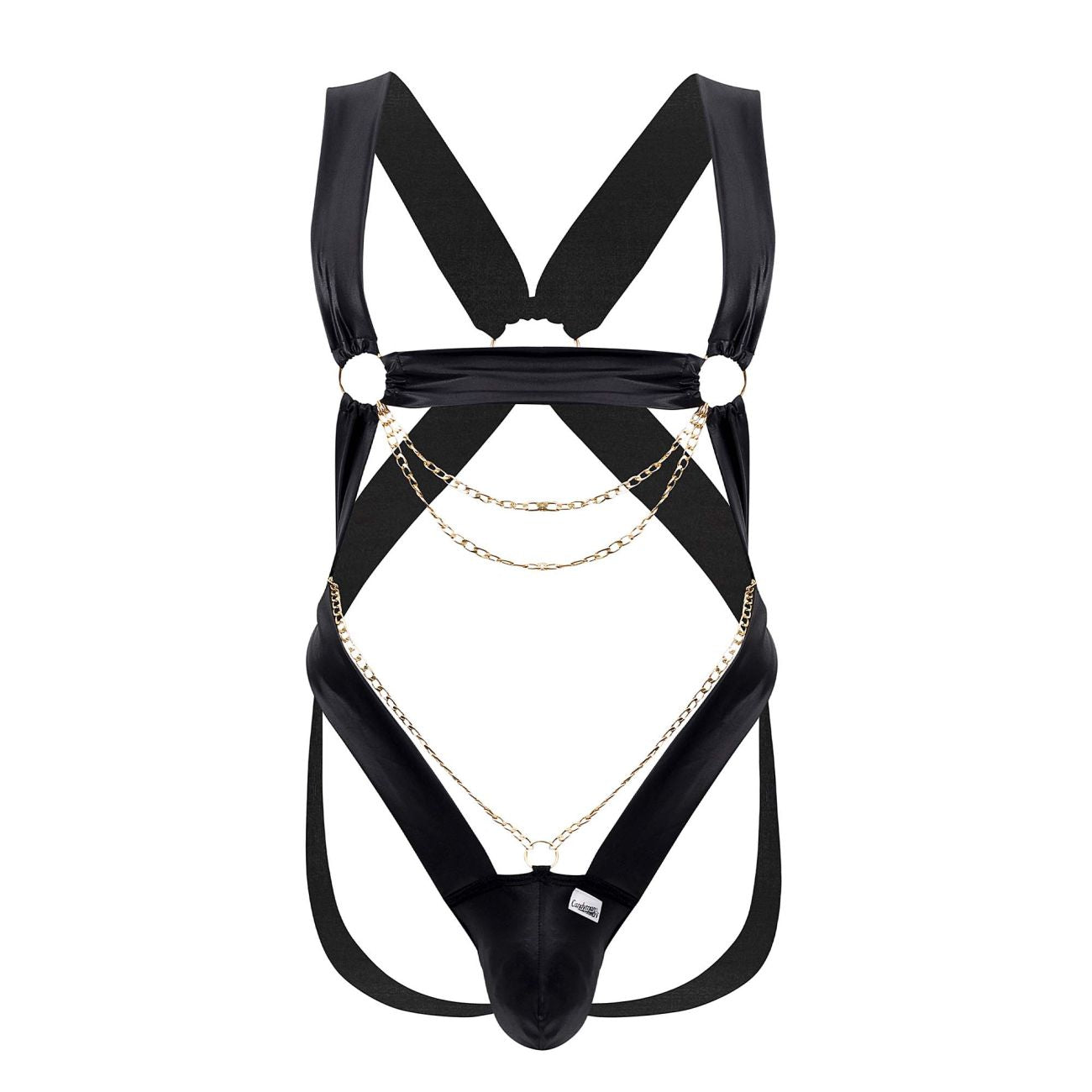 CandyMan 99695 Harness Bodysuit Color Black