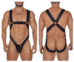 CandyMan 99695 Harness Bodysuit Color Black