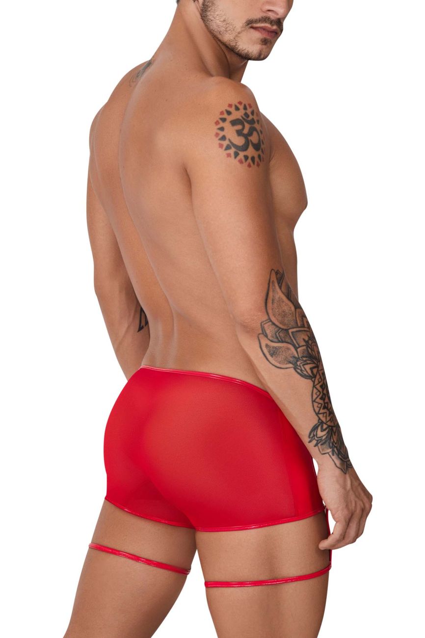 CandyMan 99740 Garter Trunks Color Red