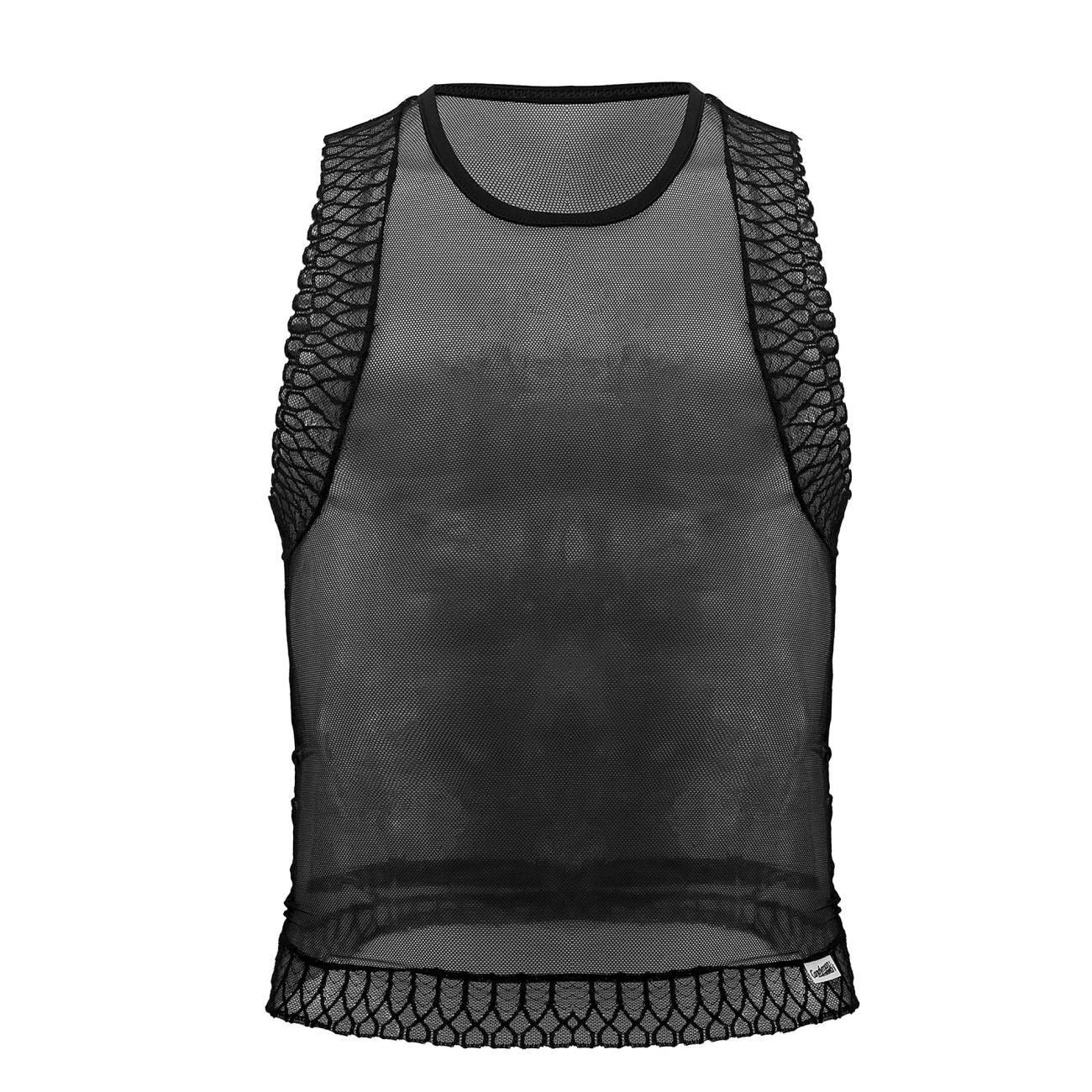 CandyMan 99758 Mesh-Tanktop, Farbe Schwarz