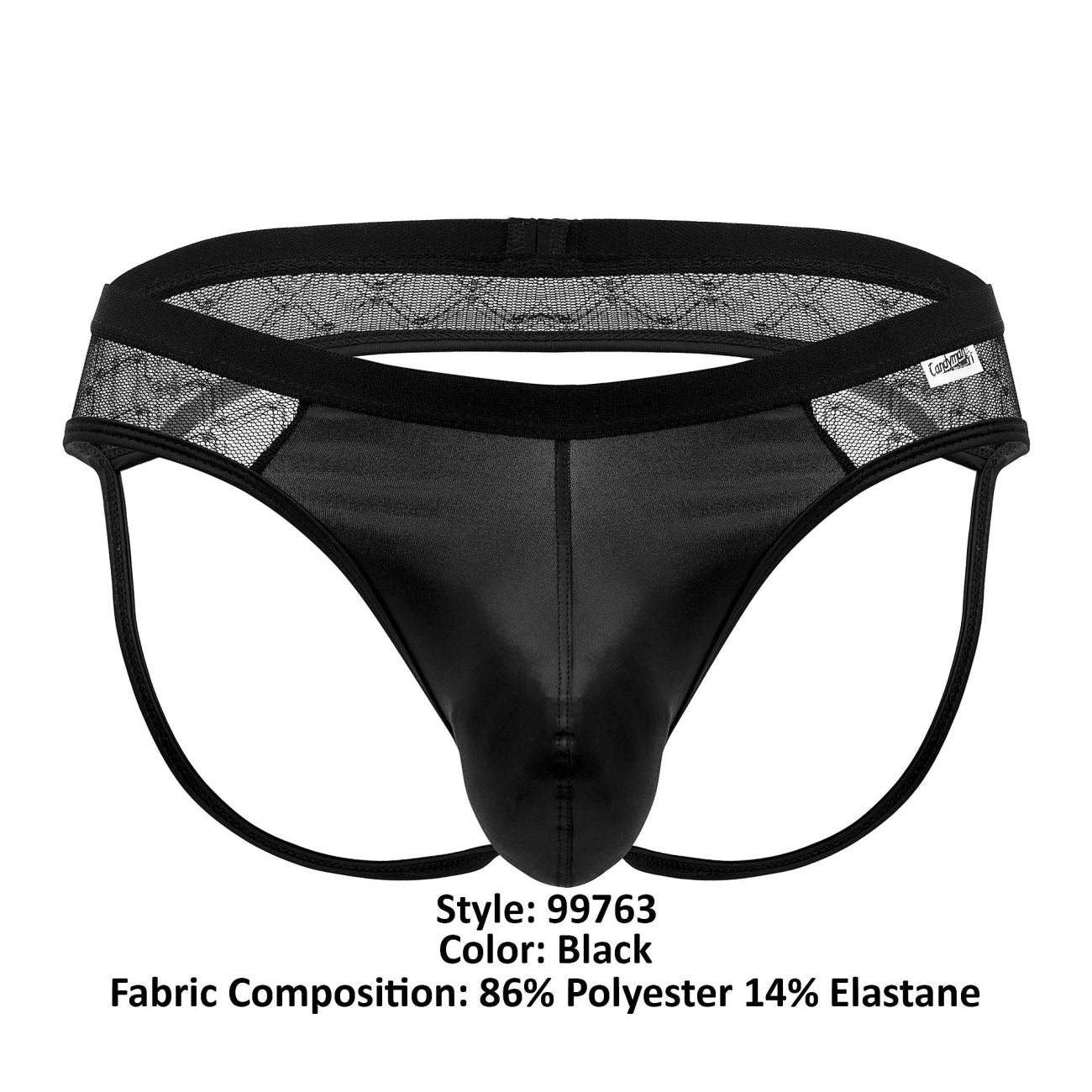 CandyMan 99763 Jockstrap aus Spitze, Farbe Schwarz