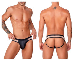 Jockstrap en dentelle CandyMan 99763 Couleur Nude-Noir