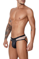 Jockstrap en dentelle CandyMan 99763 Couleur Nude-Noir