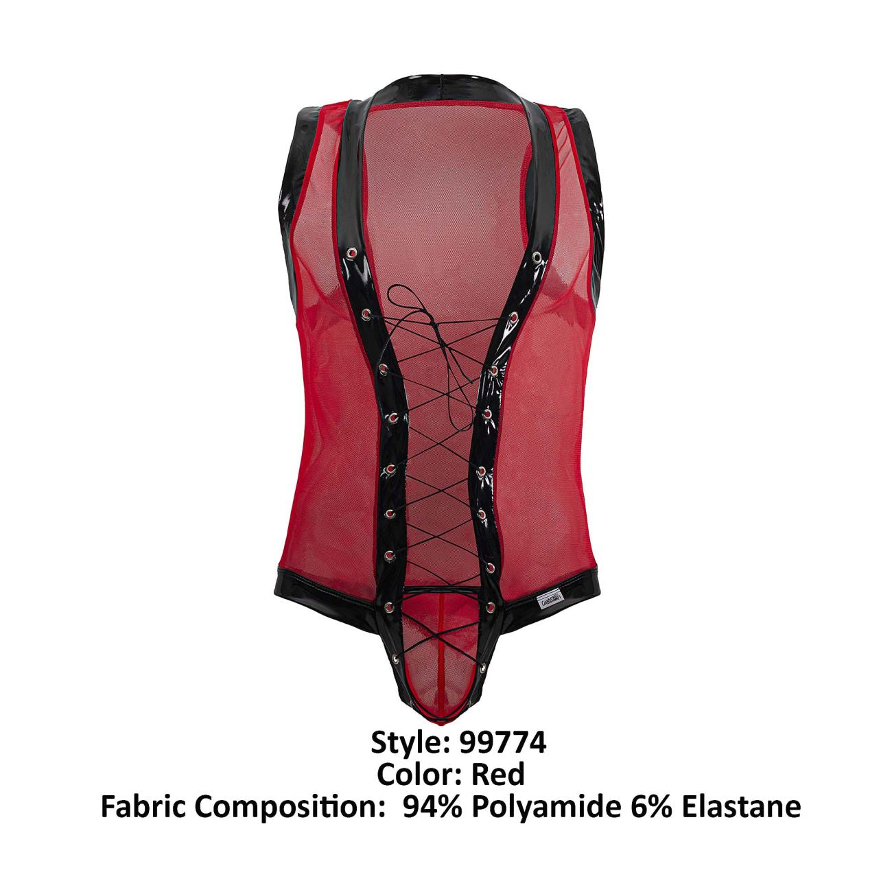 CandyMan 99774 Gladiator-Bodysuit, Farbe Rot