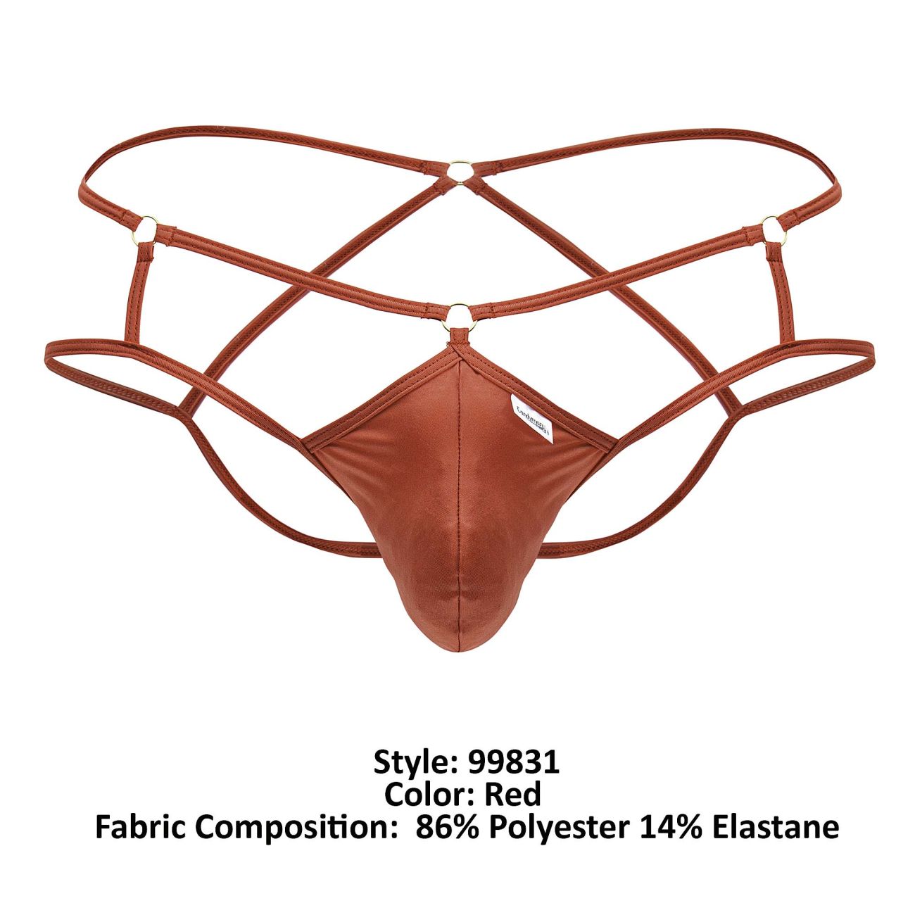 CandyMan 99831 Cage Jockstrap Color Red