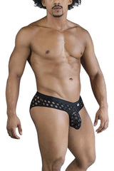 Slip en maille à pois CandyMan 99855, couleur noir