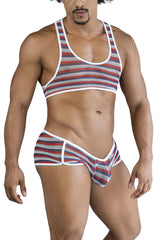 CandyMan 99859 Zweiteiliges Outfit, Farbstreifen
