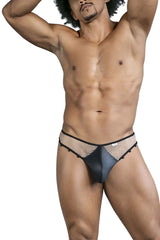 String résille CandyMan 99860 couleur nude-noir