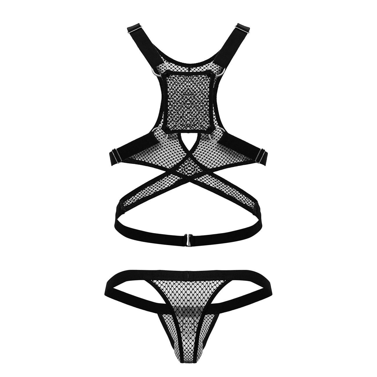 CandyMan 99862 Netz-Outfit, Farbe Schwarz