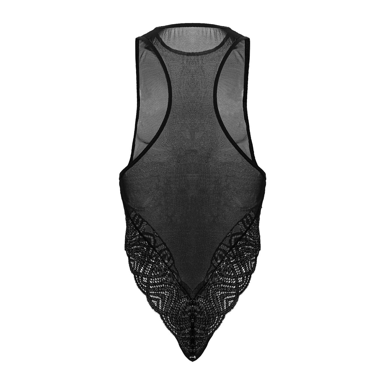 CandyMan 99864 Spitzen-Netz-Bodysuit Farbe Schwarz