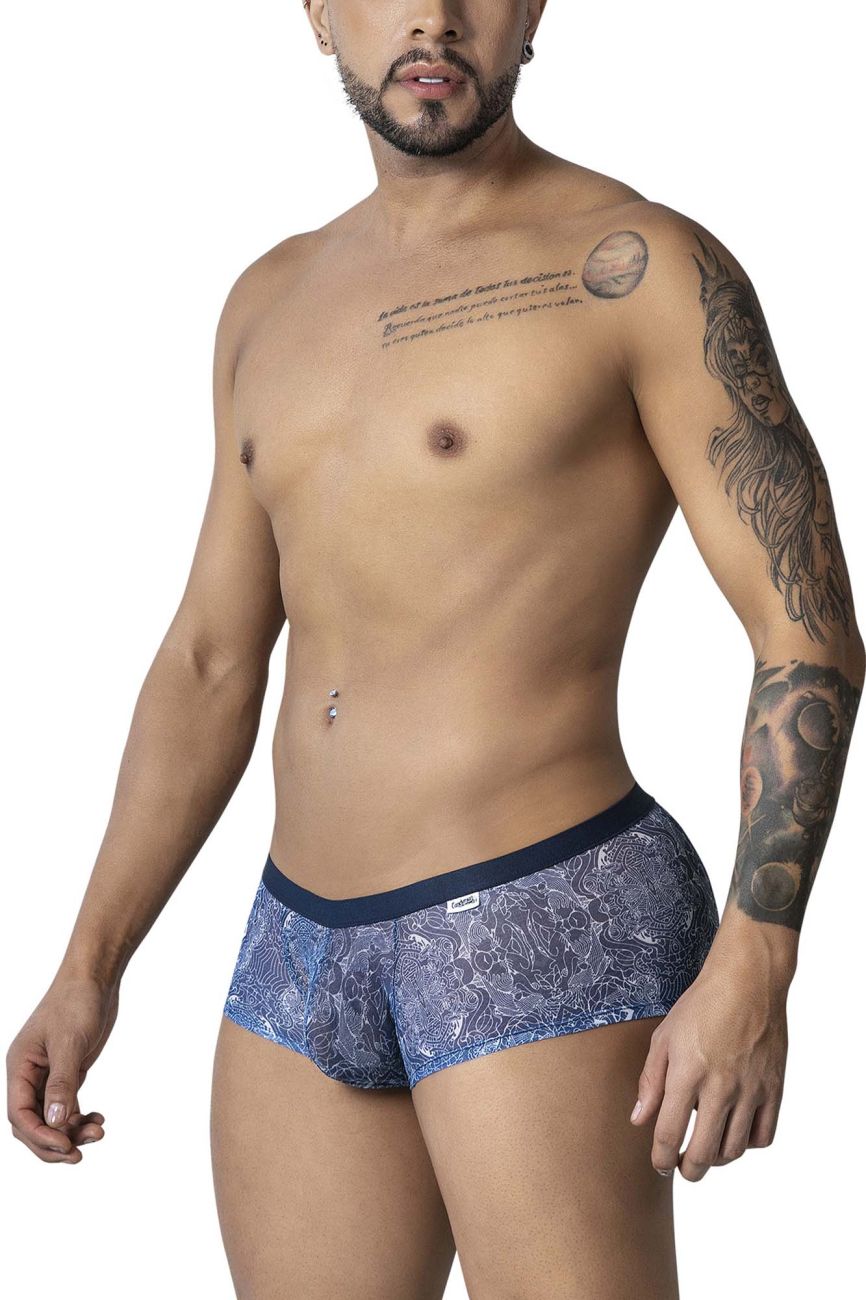 CandyMan 99873 Wasserdruck-Unterhose, Farbe Blau-Weiß