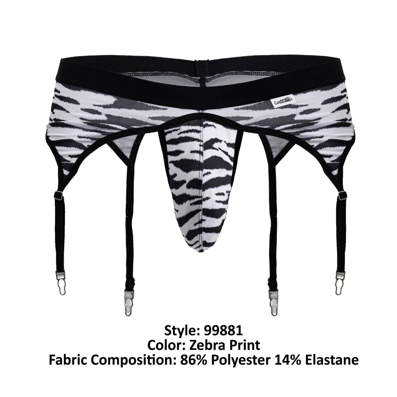 CandyMan 99881 Zebra Thongs Color Zebra Print