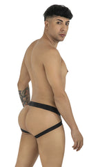 Black sleek form-fitting briefs with minimalist design from Candyman 99925 jockstrap color magenta collection