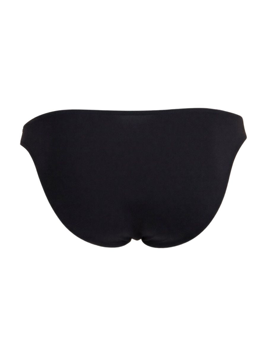 Black candyMan 99928 bikini bottom with sleek smooth form-fitting design shown from the back side