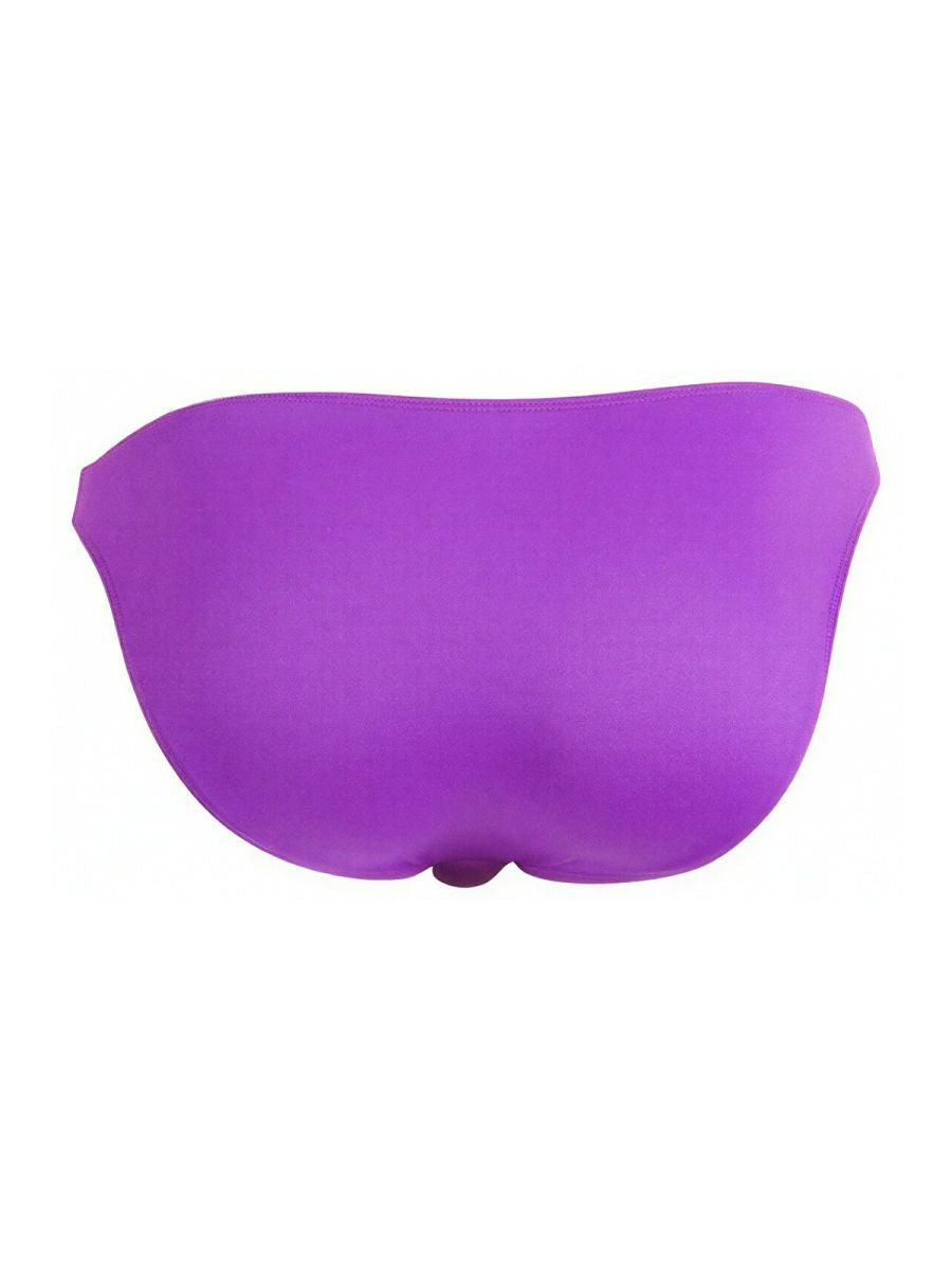 Purple silicone bikini bottom with contoured design and smooth glossy finish from candyman 99928 bikini color orchid