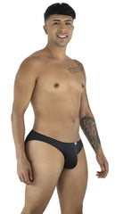 Black candyman 99929 jockstrap briefs with white logo on left hip designed for comfortable support