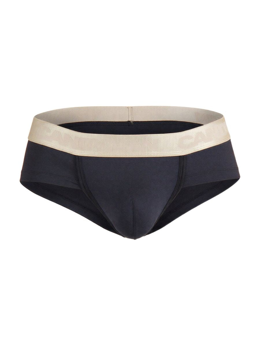 CandyMan 99932 briefs in black with contrasting beige waistband designed for comfortable everyday wear