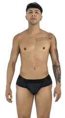 Black candyman 99932 briefs with a smooth form-fitting design and slightly elastic waistband for comfortable wear