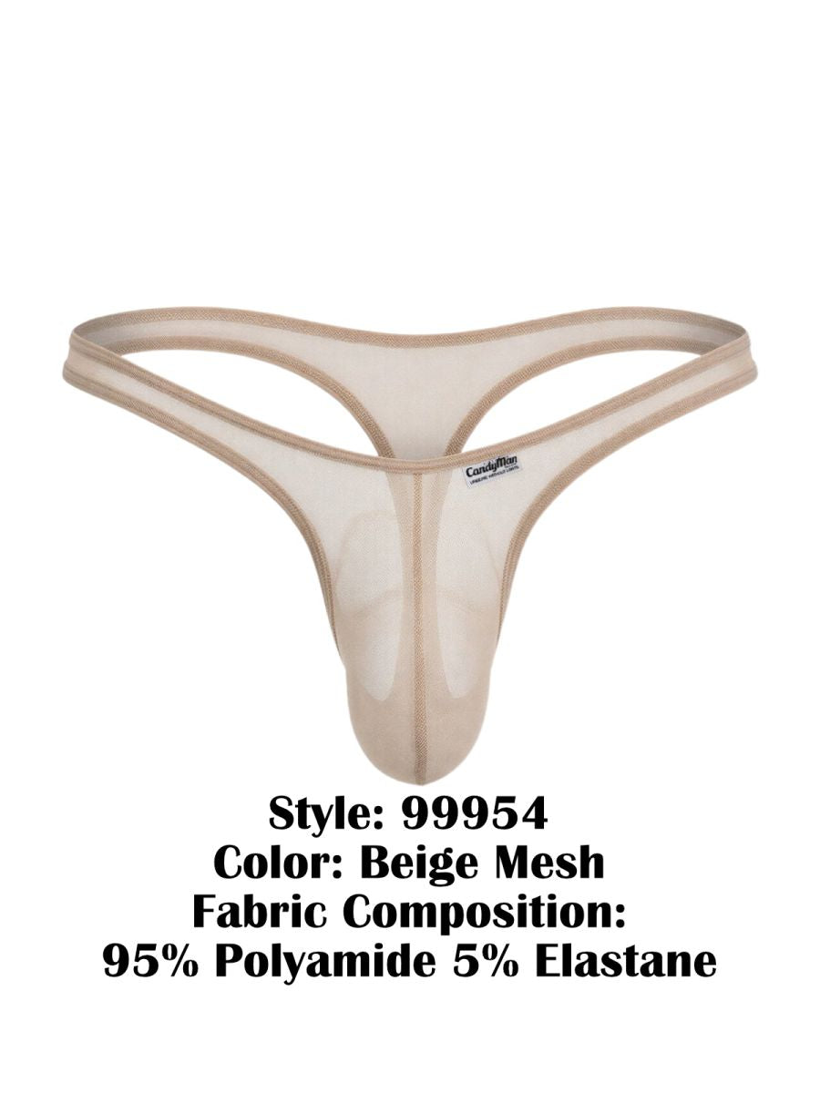 CandyMan 99954 Thongs Color Beige Mesh