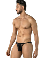 CandyMan 99969 Herrenunterwäsche Netzspitze Verführerischer Tanga Farbe Schwarz
