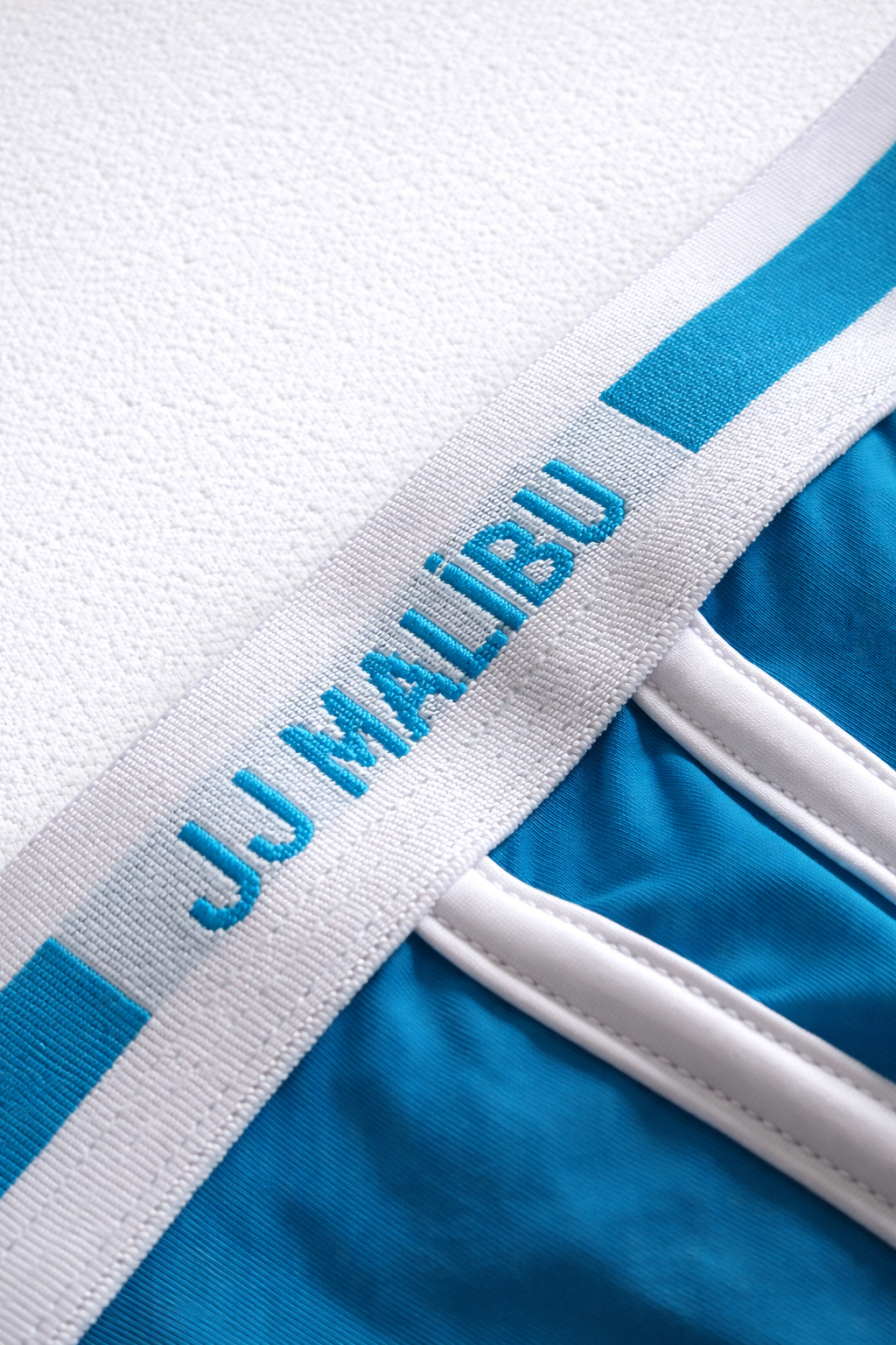 JJ Malibu Men's On-Display Jockstrap - Blue w/ White