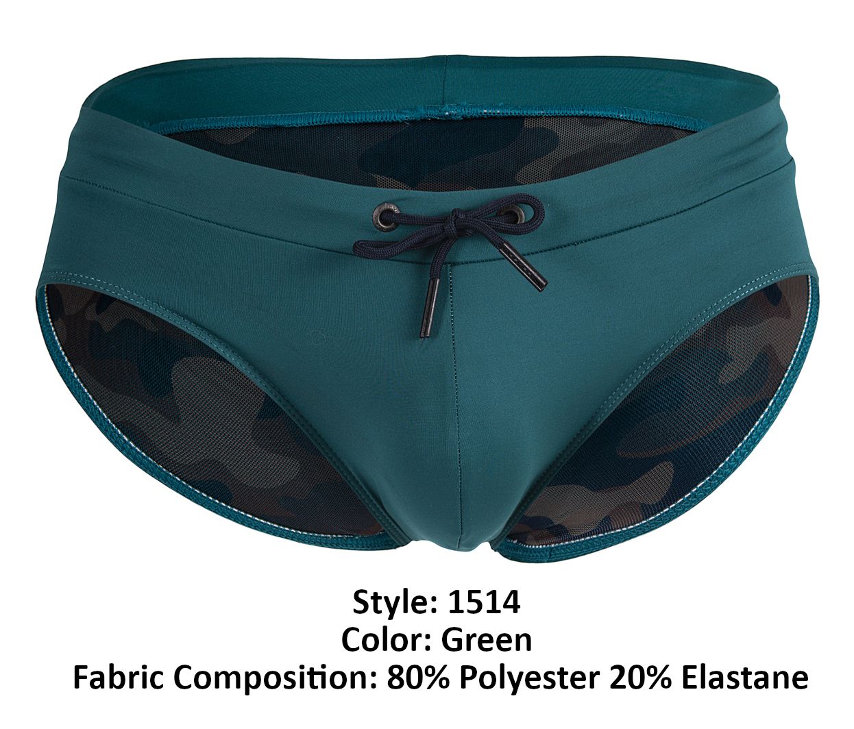 Clever 1514 Acqua Swim Briefs Color Green