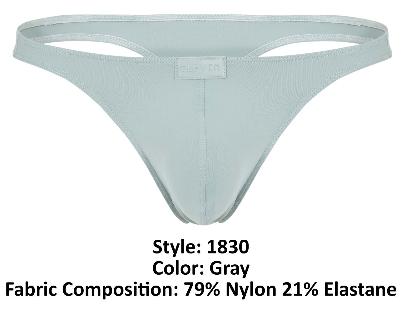 Clever 1830 Desirable Thongs Color Gray