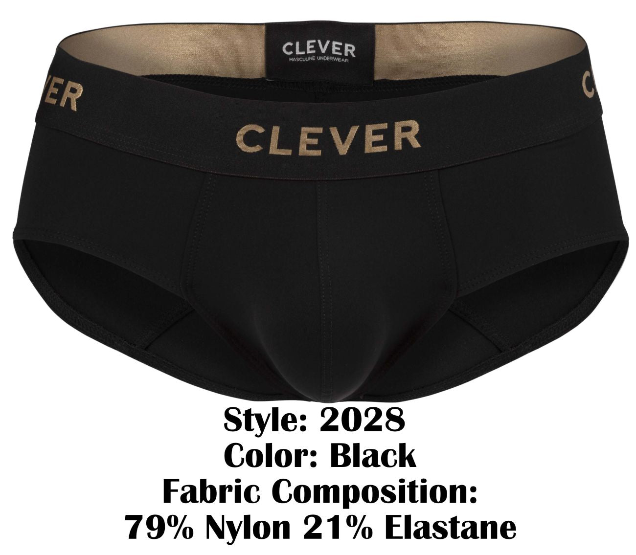 Slips Clever 2028 Valladolid, couleur noire
