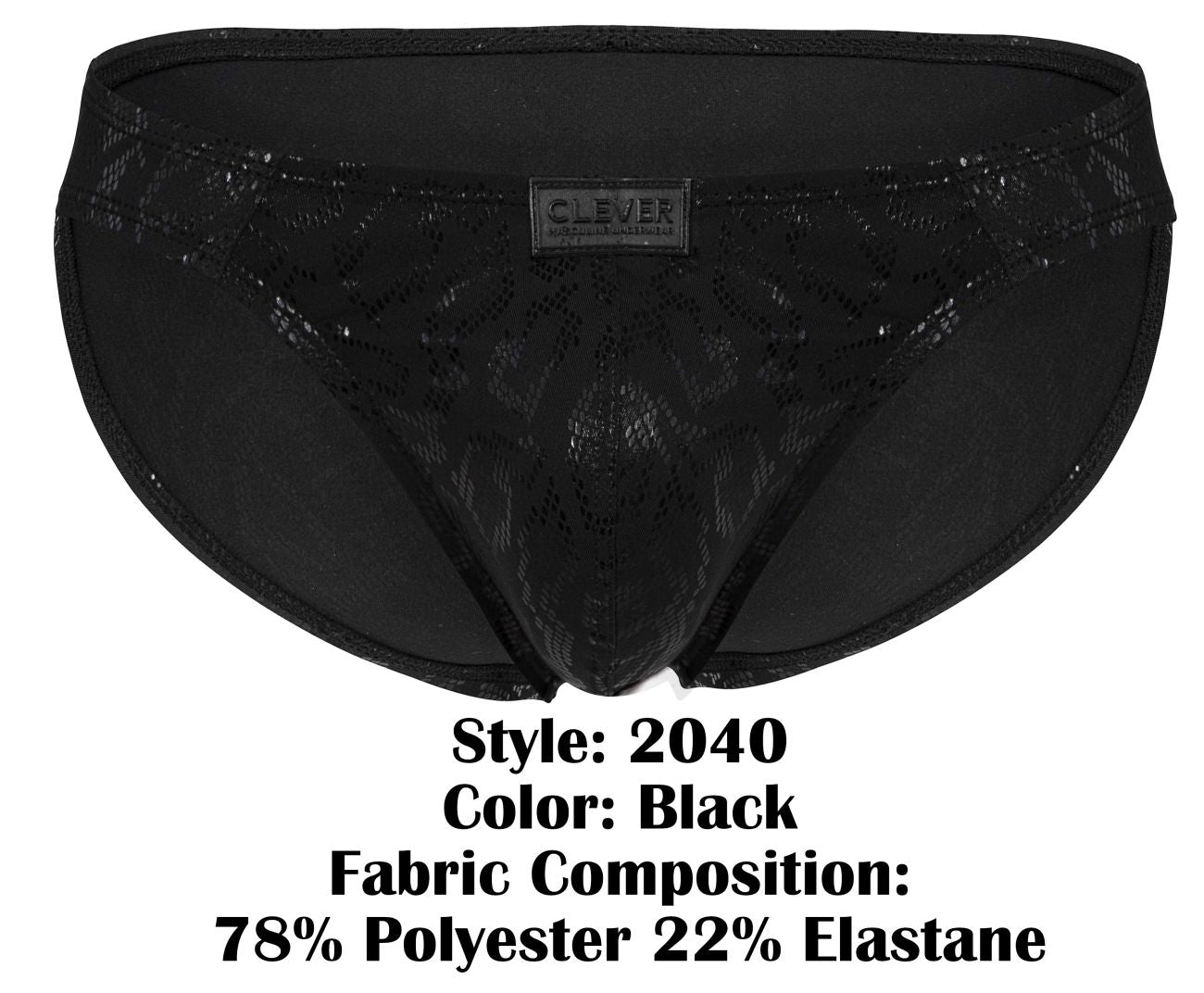 Slips Clever 2040 Luxe, couleur noire