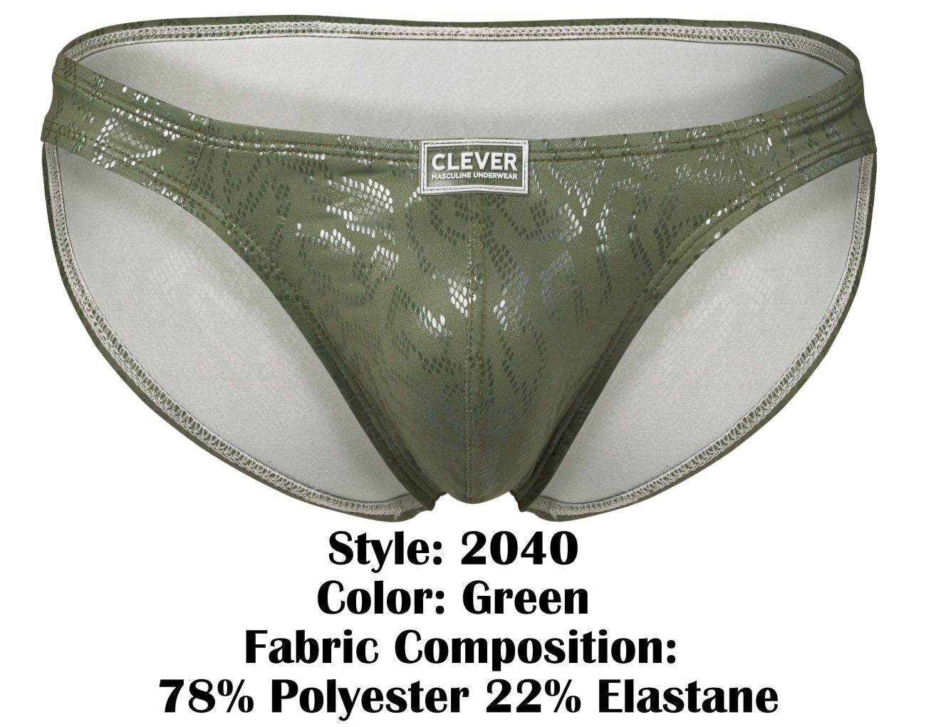 Slips Clever 2040 Luxe, couleur verte