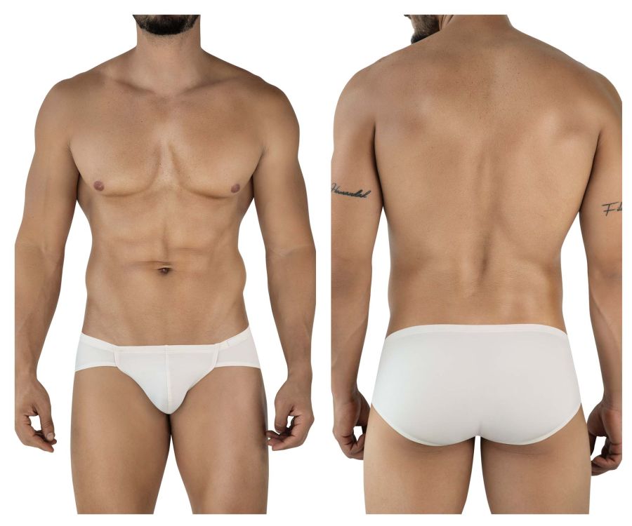 Beige clever 2043 mendoza briefs white briefs with smooth form-fitting design and seamless construction
