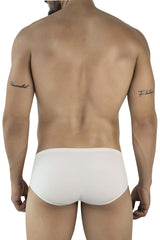 Beige clever 2043 mendoza briefs with smooth form-fitting design in white cotton blend for comfortable wear