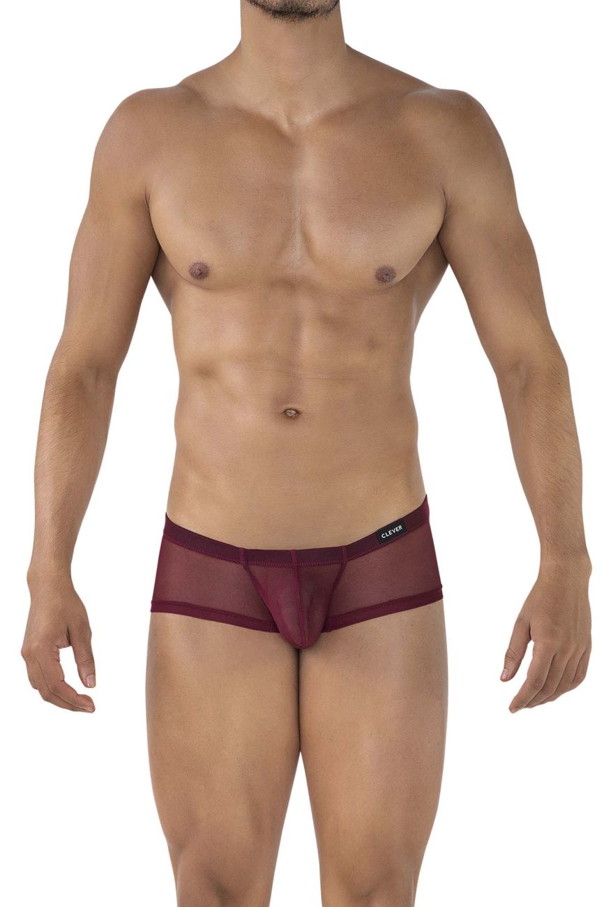 Clever 229937 3er-Pack Australian Latin Trunks Trunks Farbe Rot-Schwarz-Traube