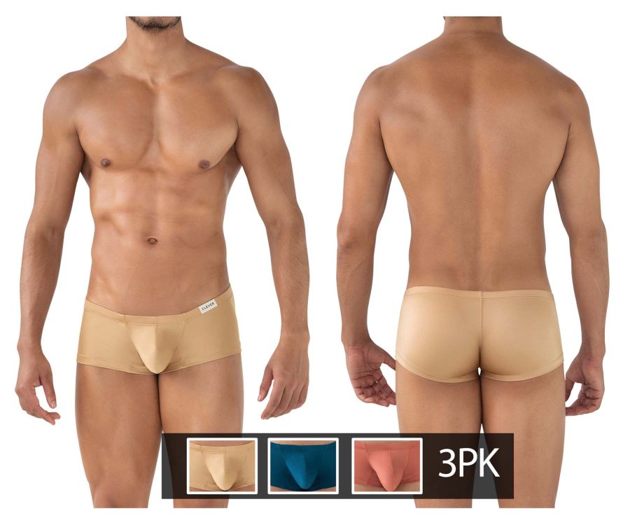 Clever 229941 Lot de 3 boxers latins australiens Couleur bleu-ocre-or