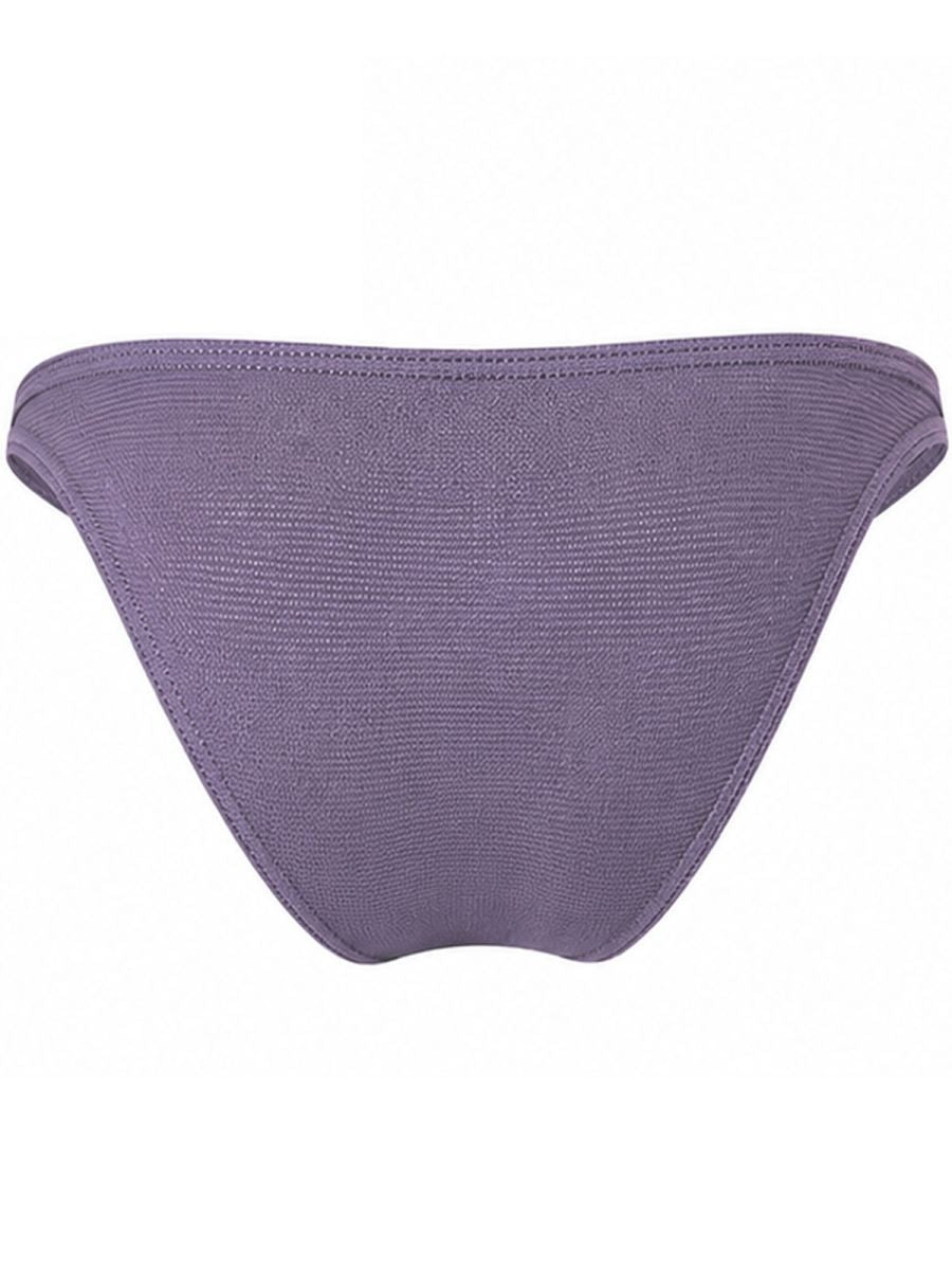 Clever Moda 26180 Men's Cronos Briefs in lilac, viewed from the back, showing textured fabric.