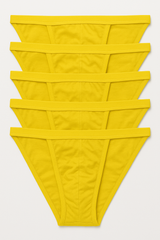 5-PACK CONTOUR CUTAWAY BIKINI- 100% COTTON