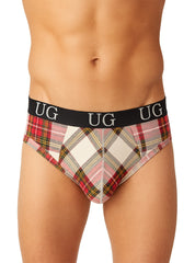 Cozy Country Style Plaids Fit Brief