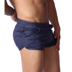 Denim Blue Hot Shorts front view by Gigo Underwear