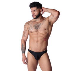 Dinamic Black Swim G String on model by Gigo Underwear