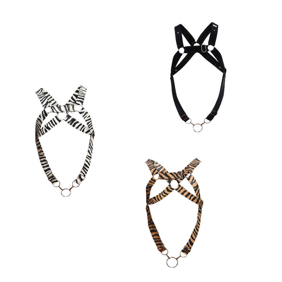 Dngeon Cross Cockring Harness -Animal-